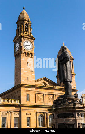 Paisley-Rathaus-Uhr, Paisley, Renfrewshire, Schottland. Stockfoto