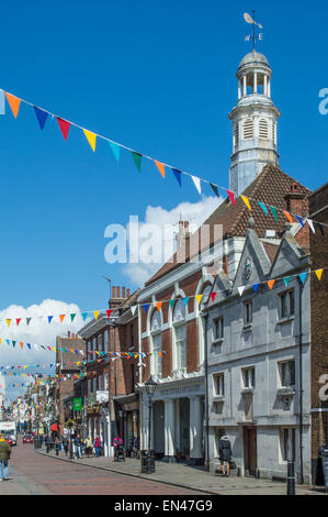 Rochester High Street, Kent, England, UK Stockfoto