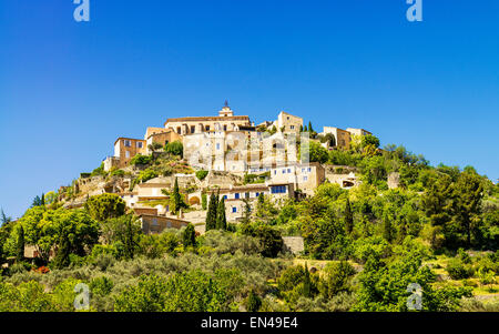 Berühmte Gordes mittelalterliches Dorf in Südfrankreich Stockfoto