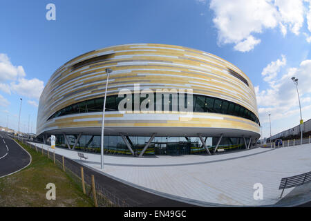 Derby-Arena, Velodrom. Derbyshire, England, Stockfoto