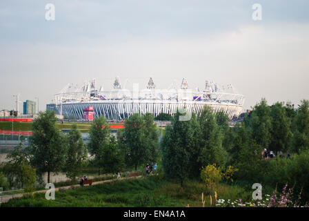 Olympiastadion im Olympiapark, Stratford, London, UK Stockfoto