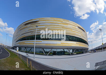 Derby-Arena, Velodrom. Derbyshire, England. Stockfoto