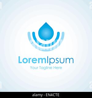 Wasser Tropfen saubere Energie Symbol einfache Elemente logo Stock Vektor