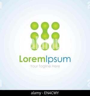 Seltsame grüne Codierung Technologie Symbol einfache Elemente logo Stock Vektor