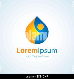 Das Leben zukünftiger Symbol einfache Elemente Logo speichern Stock Vektor