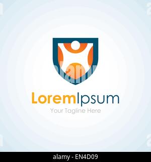 Konzept Form Schild Schutz Elemente Symbol logo Stock Vektor