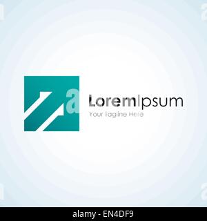 Abstrakt Business grüner Pfeil Element Symbol logo Stock Vektor