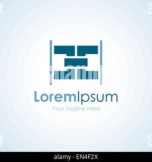 Solide Stärke Partnerschaft einfaches Geschäft Symbol logo Stock Vektor