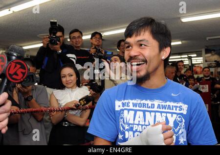 Hollywood, Kalifornien, USA. 3. März 2010. Manny Pacquiao (PHI) Boxen: Manny Pacquiao der Philippinen während seiner offenen Training an der Wild Card Gym in Hollywood, Kalifornien, USA. © Naoki Fukuda/AFLO/Alamy Live-Nachrichten Stockfoto