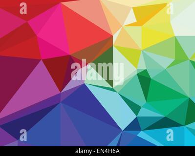 Hintergrund moderne Textur Dreieck Geometrie bunte Gemälde Kunst Stock Vektor