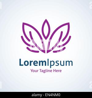Feder Mann weichen Genuss Entspannung Vektor-Logo Symbol Stock Vektor