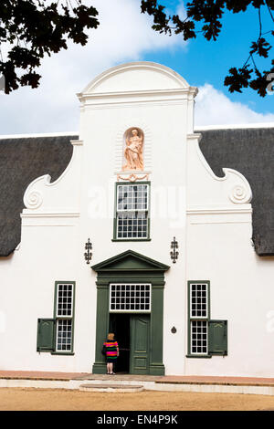 Die Homestead-Eingang am Groot Constantia Wine Estate, Constantia, Kapstadt, Westkap, Südafrika Stockfoto