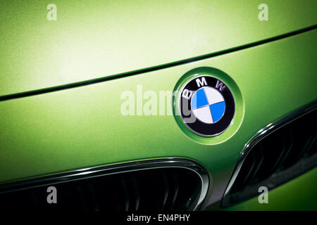 BMW Logo Emblem closeup Stockfoto