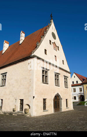 Historischen Stadtplatz in Bardejov, Slowakei Stockfoto