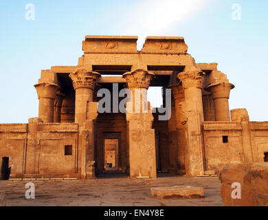 Tempel von Kom Ombo in Ägypten. Fotografie von Qin Xie. Stockfoto