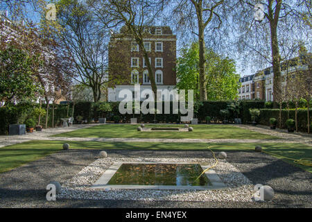 Anouska Hempel "Hempel" Zen-Garten, Craven Hill Gardens, Bayswater, London. "Notting Hill" film Hochzeitslocation. Stockfoto