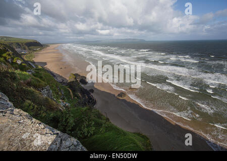 Blick von den Mussenden Temple im Auftrag von Earl Bischof Frederick Hervey im Jahre 1783. Stockfoto