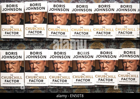 Bürgermeister von London Boris Johnson startet sein neue Buch "The Churchill Factor" bei Waterstones Leadenhall.  Mitwirkende: Atmosphäre wo: London, Vereinigtes Königreich bei: 24. Oktober 2014 Stockfoto