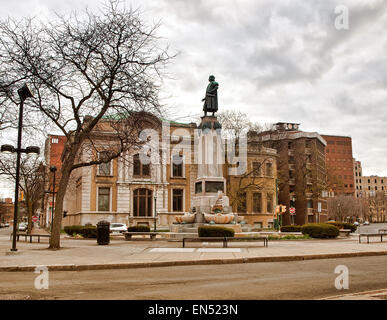 Columbus Circle, Syracuse, New York, April 2015 Stockfoto