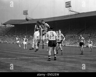 FA Cup-Finale 1960 im Wembley-Stadion. Wolverhampton Wanderers 3 v. Blackburn Rovers 0. Samstag, 7. Mai. Stockfoto