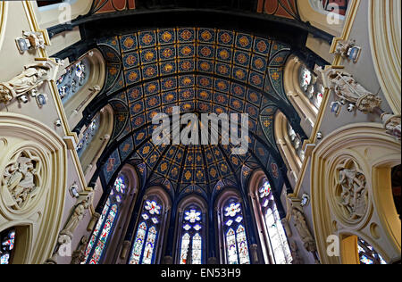 Decke Detail der prächtige Einrichtung St. Peter und Paul Kirche in Cork City, Irland Stockfoto
