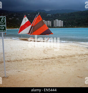 Eine Reise Nach Ocho Rios, Jamaika, 1980er Jahre. Eine Reise nach Ocho Rios, Jamaika, der 1980er Jahre. Stockfoto