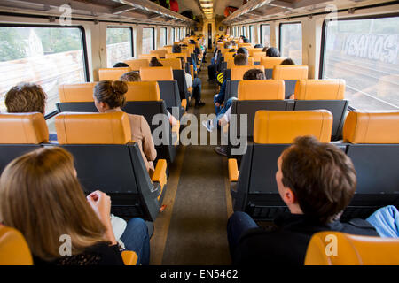 Zug in Holland Stockfoto