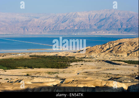 Südlichen Teil des Toten Meeres aus der Rock-Masada Stockfoto