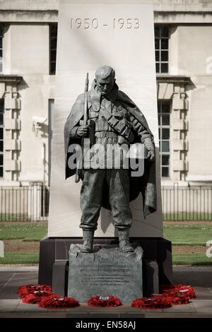 Das Korean War Memorial in Whitehall in London Stockfoto