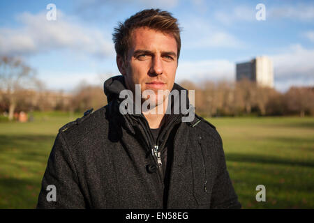 Rugby-Spieler Chris Wyles, für die USA Eagles und Club Sarazenen spielt Stockfoto