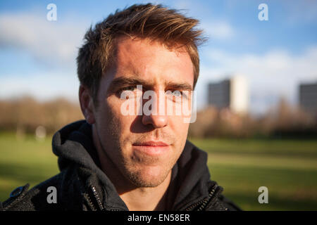 Rugby-Spieler Chris Wyles, für die USA Eagles und Club Sarazenen spielt Stockfoto