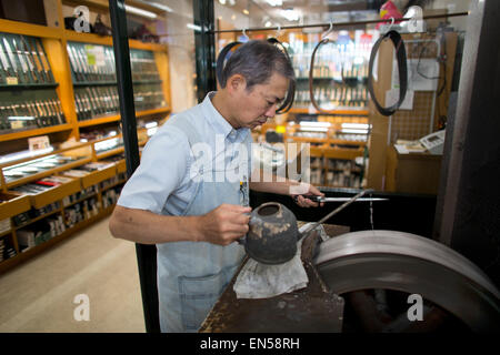 Sushi-Messer-Shop in Tokyo Stockfoto