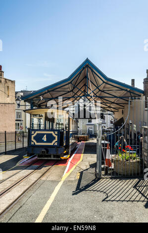 Llandudno Great Orme Tramway in Nord Wales Stockfoto