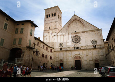 Duomo di San Rufino, Assisi Stockfoto