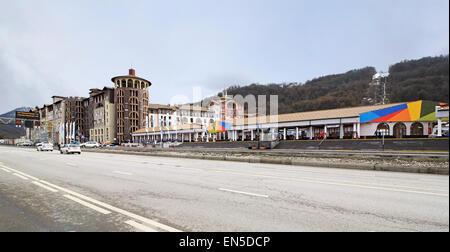 Gorky-Gorod-Resort in Esto-Sadok Stockfoto