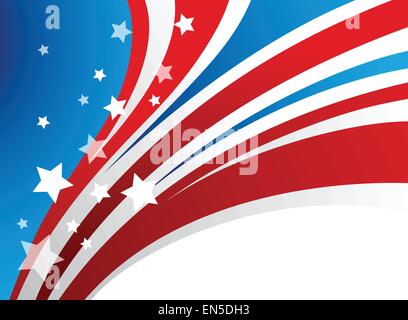 Präsidenten Day Vector Background. Patriotische USA Abbildung Stock Vektor