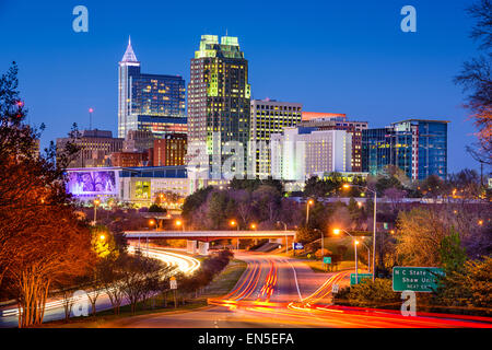 Raleigh, North Carolina, USA Skyline der Innenstadt. Stockfoto