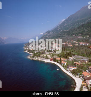 Urlaub in Malcesine, Gardasee, Italien 1970er Jahre. Urlaub in Malcesine, Gardasee, Italien der 1970er Jahre. Stockfoto