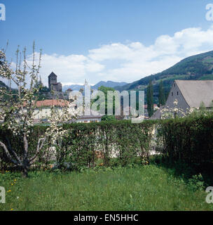 Burg Branzoll in Klausen, Südtirol, Italien 1970er Jahre. Branzoll Schloss in Klausen, Südtirol, Italien der 1970er Jahre. Stockfoto