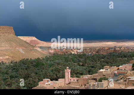 Tinghir, Moroco.  Atlas-Gebirge. Stockfoto