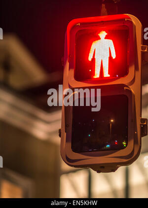Rote Ampel für Fußgänger, Japan Stockfoto