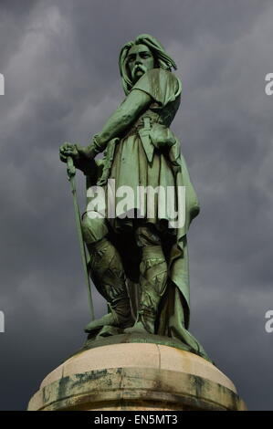 Die emblematischen Statue von Vercingétorix in Burgund (östlich von Frankreich). Stockfoto