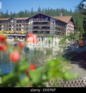 Oberbayern, Garmisch-Partenkirchen, Hotel Eibsee Bei Garmisch-Partenkirchen Stockfoto