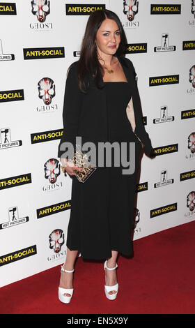 London, UK. 28. April 2015. Lacey Turner besucht die UK-Premiere von "Anti-sozial" bei Cineworld Haymarket. Bildnachweis: Ferdaus Shamim/ZUMA Draht/Alamy Live-Nachrichten Stockfoto