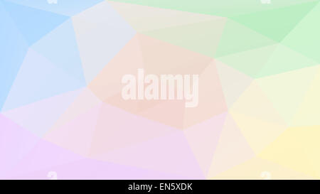 Niedrige Polygon Multi Color Pastell Dreieck abstrakt Stockfoto