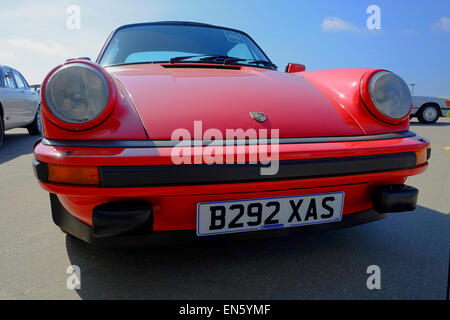 Rote klassische Porsche 911 Targa Stockfoto