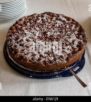 Deutsche Dessertbuffet am Familientag Stockfoto