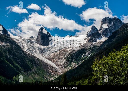 Jagdhunde-Zahn in Bugaboo Gletscher Provincial Park, Britisch-Kolumbien, Kanada Stockfoto