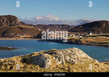 Scourie Dorf in Sutherland, Nord-West-Schottland Stockfoto