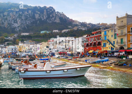 Marina Grande, Capri, Neapel, Kampanien, Italien Stockfoto